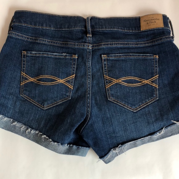Abercrombie & Fitch Jean Shorts Size 4/ W 27 - Picture 3 of 6